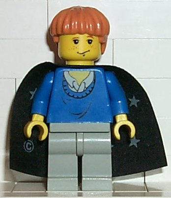hp034 - Ron Weasley - Blue Sweater, Black Cape with Stars