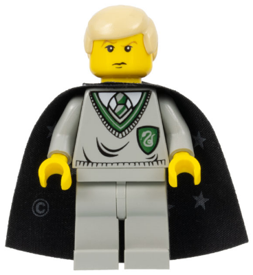 hp040 - Draco Malfoy - Slytherin Torso, Black Cape with Stars
