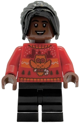 hp593 - Angelina Johnson - Red Holiday Sweater, Black Medium Legs
