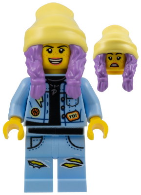 hs014 - Parker L. Jackson - Denim Jacket with Beanie (Open Mouth Smile / Scared)