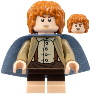 lor113 - Samwise Gamgee (Sam) - Sand Blue Cape, Light Nougat Feet