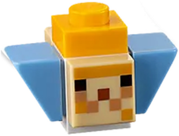 minepufffish01 - Minecraft Pufferfish, Uninflated - Brick Built