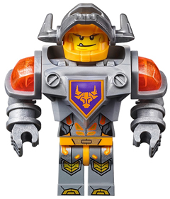 nex007 - Axl - Flat Silver Visor and Torso