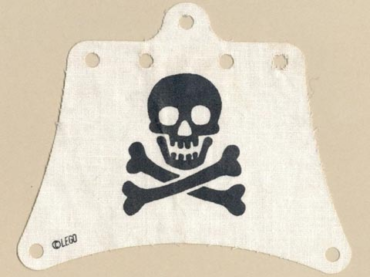 sailbb26 - Cloth Sail 12 x 10 with Skull and Crossbones Pattern (from 6261)