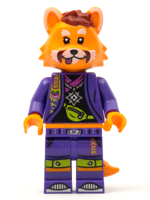 vid017 - Red Panda Dancer, Vidiyo Bandmates, Series 1 (Minifigure Only without Stand and Accessories)