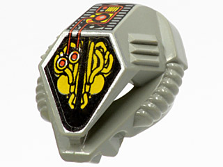 x182px1 - Minifigure, Headgear Helmet UFO with Mechanical Pattern