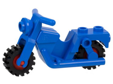 x81c01 - Motorcycle Town with Red Wheels with Black Tires (x81 / 3464c02)