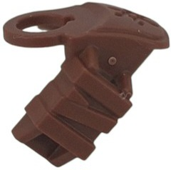 41162 - Minifigure Armor Shoulder Pad with Debossed Throwing Star / Shuriken and Scabbard for 1 Katana