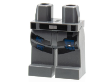 970c00pb0417 - Hips and Legs with Black Belt and Straps with Dark Blue Clips and Pouch Pattern