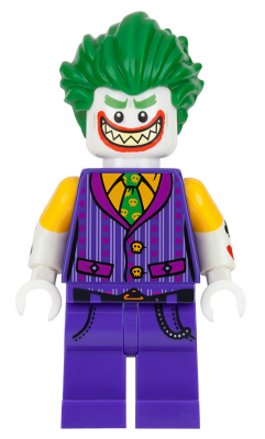 sh0447 - The Joker - Striped Vest, Shirtsleeves, Smile with Pointed Teeth Grin
