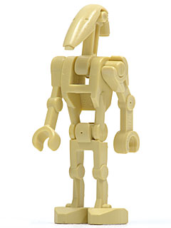 sw0001c - Battle Droid - Tan, Bent Arm and Straight Arm
