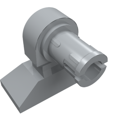 17486 - Leg Mechanical, Droid with Technic Pin - Short with Round Pin Hole