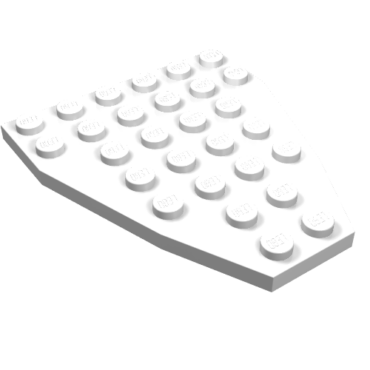 2625 - Wedge, Plate 7 x 6 without Stud Notches (Boat Bow Plate)