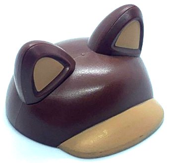 68626pb02 - Large Figure Headgear, Super Mario Cap with Ears with Nougat Bill and Auricles Pattern (Tanooki Mario)