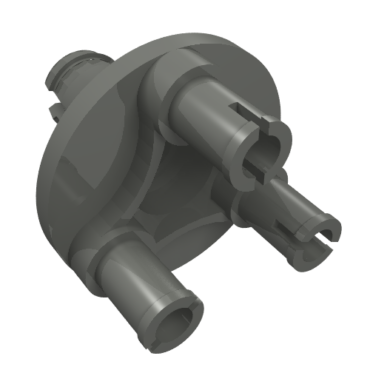 92909 - Technic, Steering Wheel Hub 3 Pins Round