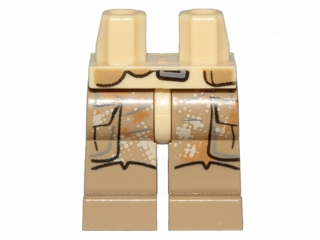970c69pb14 - Hips and Dark Tan Legs with SW Pockets, Camouflage and Boots Pattern
