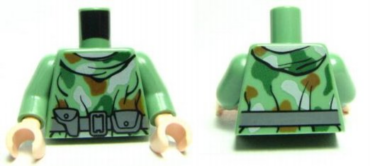 973pb0581c01 - Torso SW Camouflage Pattern Weapon Belt / Sand Green Arms / Light Nougat Hands