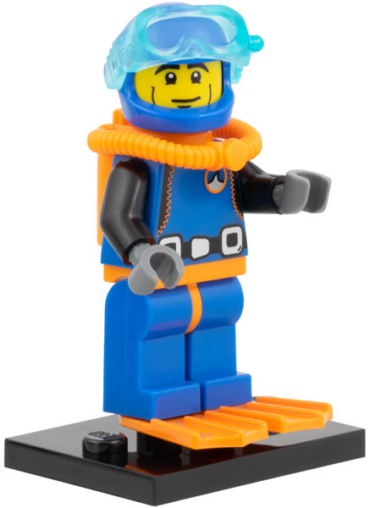 col01-15 - Deep Sea Diver, Series 1 (Complete Set with Stand and Accessories)