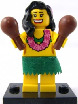 col03-14 - Hula Dancer, Series 3 (Complete Set with Stand and Accessories)
