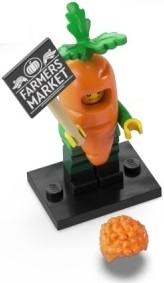 col24-4 - Carrot Mascot, Series 24 (Complete Set with Stand and Accessories)