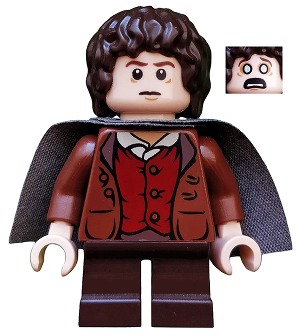 lor003 - Frodo Baggins - Dark Bluish Gray Cape