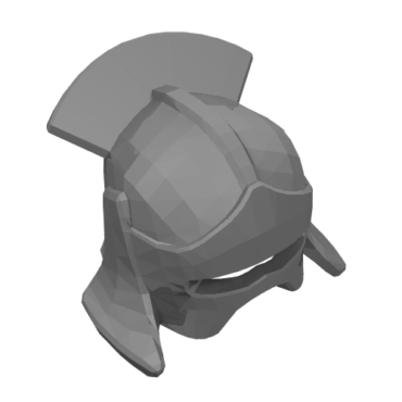 10051 - Minifigure, Headgear Helmet Castle with Lateral Comb (Uruk-hai)