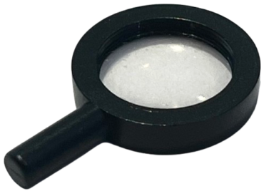 10830c01 - Minifigure, Utensil Magnifying Glass Thick Frame and Solid Handle with Trans-Clear Lens