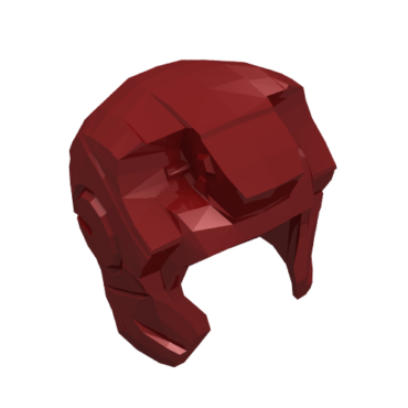 10907 - Minifigure, Headgear Helmet Space with Open Face and Top Hinge, with Angular Cheeks (Iron Man)