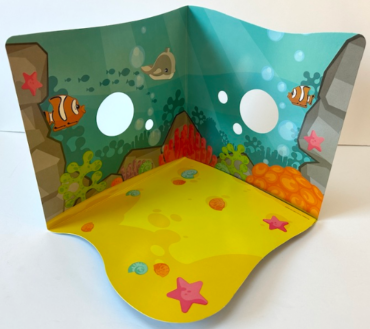 10972ppr01 - Paper Cardboard Backdrop for Set 10972 - Duplo Ocean Scenery