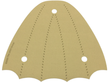 110630 - Cloth Wing 12 1/2 x 11 1/2 Tail with Dark Tan Stitching Pattern