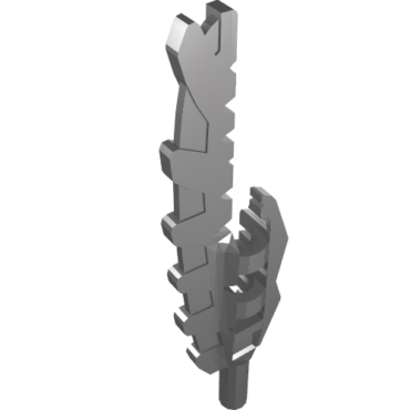 11107 - Minifigure, Weapon Sword, Serrated with Bar Holder (Vengious)