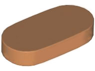 1126 - Tile, Round 1 x 2 Oval