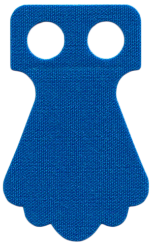 115061 - Minifigure Parrot Tail Cloth with 5 Lobes - Traditional Starched Fabric