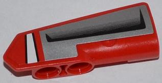 11946pb003 - Technic, Panel Fairing #21 Very Small Smooth, Side B with White Line and Air Intake Pattern (Sticker) - Set 42011