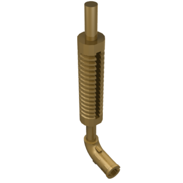 14682 - Vehicle, Exhaust Pipe with Technic Pin, Flat End and Pin with Round Hole