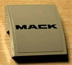 15068pb296 - Slope, Curved 2 x 2 x 2/3 with 'MACK' Pattern (Sticker) - Set 42078
