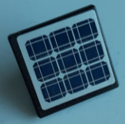15210pb097 - Road Sign 2 x 2 Square with Open O Clip with Solar Panels Pattern (Sticker) - Set 60226