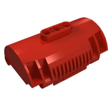 15361 - Cylinder Half 3 x 5 x 8 with Pin Holes