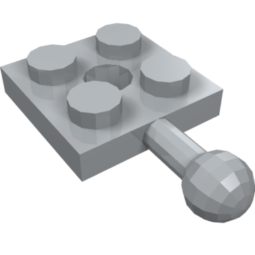 15456 - Plate, Modified 2 x 2 with Tow Ball and Hole