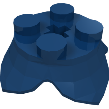15469 - Plant Leaves 2 x 2 with 4 Petals and Axle Hole