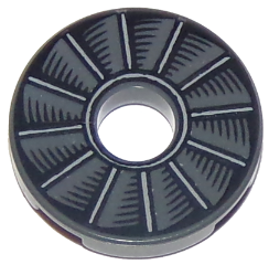 15535pb01 - Tile, Round 2 x 2 with Hole with Rotor Blade Pattern