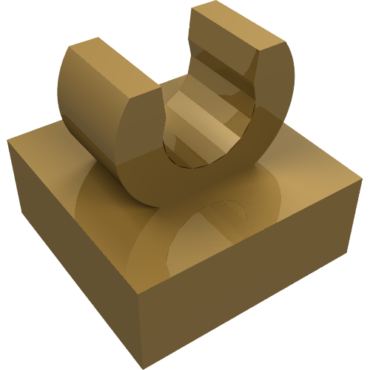 15712 - Tile, Modified 1 x 1 with Open O Clip