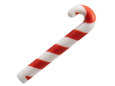 1621pb01 - Minifigure, Utensil Cane, Red Candy Stripe Pattern
