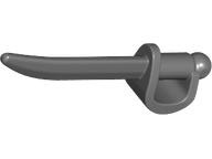 1624 - Minifigure, Weapon Sword, Cutlass / Saber with Large Hilt and Oval Guard