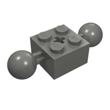 17114 - Technic, Brick Modified 2 x 2 with 2 Ball Joints and Axle Hole