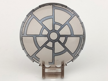 18675pb03 - Dish 6 x 6 Inverted with Bar Handle with SW 8 Spoke Death Star Window Pattern