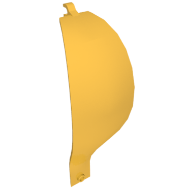 18969 - Panel 4 x 4 x 11 Curved Tapered with Clip at Each End