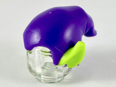 18984pb02 - Minifigure, Headgear Hat, Elf Drooping with Molded Lime Pointed Ears Pattern
