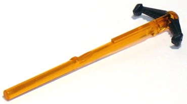19020pb01 - Projectile Arrow, Bar 8L with Molded Flexible Rubber Black Grappling Hooks Pattern (Spring Shooter Harpoon)