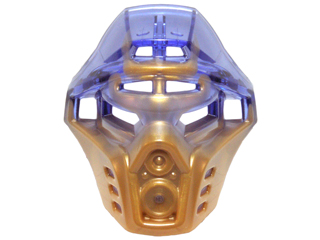 19077pb01 - Bionicle Mask of Earth with Marbled Trans-Purple Pattern